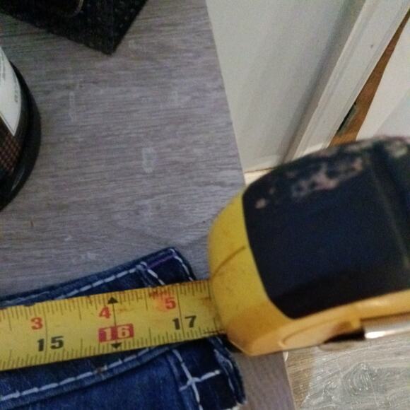 True Religion Women's Nat big T jeans skinny with flaps Blue, Size 31 - Picture 10 of 13